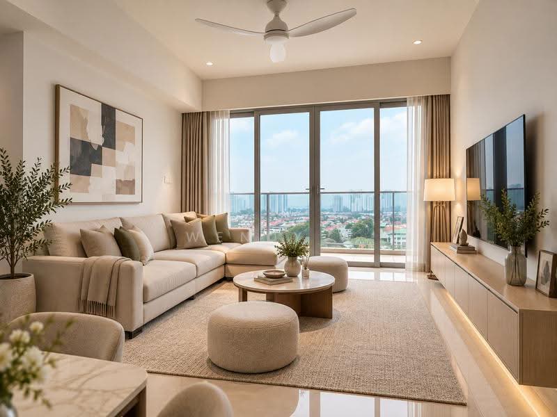 Grand Dunman, 18 Dunman Road, East Coast / Marine Parade, 5 Bedrooms, 1,690 sqft, Condominium For Sale, by Wendy W, 500263922 - Living Room AI Virtual Staging - PropertyGuru.com.sg