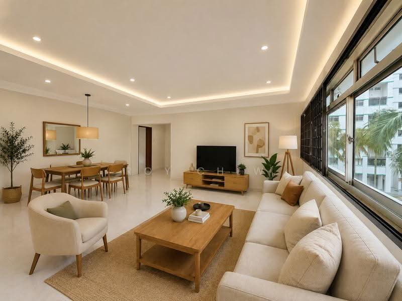 710 Pasir Ris Street 72, 710 Pasir Ris Street 72, Pasir Ris / Tampines, 4 Bedrooms, 1,571 sqft, HDB Flat For Sale, by Roy Chew, 500263961 - AI Created - Living Room - PropertyGuru.com.sg