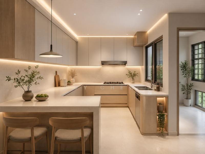 710 Pasir Ris Street 72, 710 Pasir Ris Street 72, Pasir Ris / Tampines, 4 Bedrooms, 1,571 sqft, HDB Flat For Sale, by Roy Chew, 500263961 - AI Created - Kitchen - PropertyGuru.com.sg