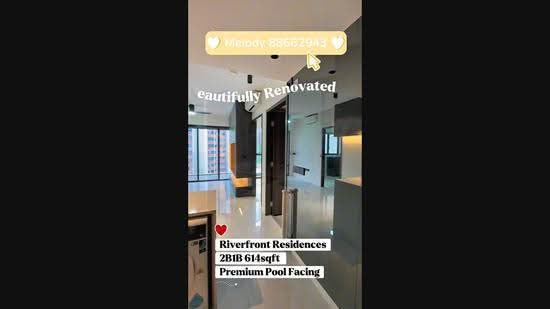 Riverfront Residences, 53 Hougang Avenue 7, Hougang / Punggol / Sengkang, 2 Bedrooms, 614 sqft, Condominium For Rent, by Melody Liew, 500264088 - PropertyGuru.com.sg