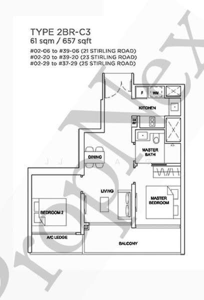Stirling Residences, 23 Stirling Road, Alexandra / Commonwealth, 2 Bedrooms, 657 sqft, Condominium For Sale, by JJ Huang, 500264189 - PropertyGuru.com.sg