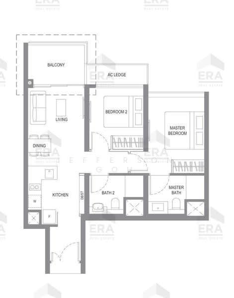 Twin VEW, 93 West Coast Vale, Buona Vista / West Coast / Clementi New Town, 2 Bedrooms, 710 sqft, Condominium For Sale, by Jefferson Goh, 500264250 - PropertyGuru.com.sg