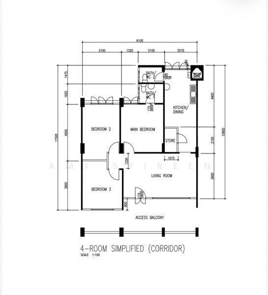 436 Woodlands Street 41, 436 Woodlands Street 41, Admiralty / Woodlands, 3 Bedrooms, 904 sqft, HDB Flat For Sale, by Amy Syireen, 500264260 - PropertyGuru.com.sg