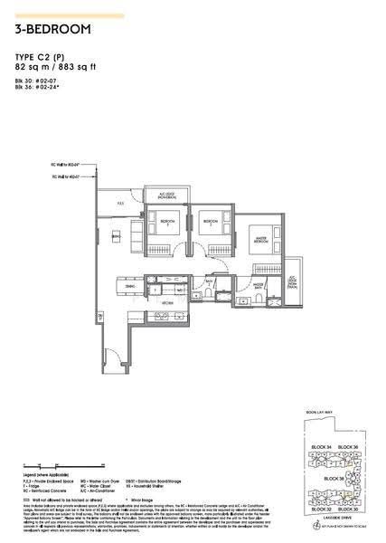 Lucerne Grand, Lakeside Drive, Boon Lay / Jurong / Tuas, 3 Bedrooms, 883 sqft, Condominium For Sale, by PEMI ., 500264344 - C2(P) - PropertyGuru.com.sg