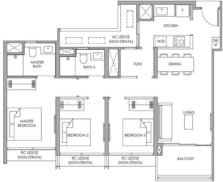 Narra Residences, 50, Dairy Farm / Bukit Panjang / Choa Chu Kang, 3 Bedrooms, 872 sqft, Condominium For Sale, by Kenny Teo, 500264357 - PropertyGuru.com.sg