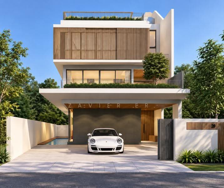 **JIA LANDED** Brand New @ Serangoon Gardens, Call 85496872 | Bloxhome | Bodmin | Borthwick | Braemar, Hougang / Punggol / Sengkang, 6 Bedrooms, 7,200 sqft, Semi-Detached House For Sale, by Zavier Er, 500264392 - Exterior - PropertyGuru.com.sg
