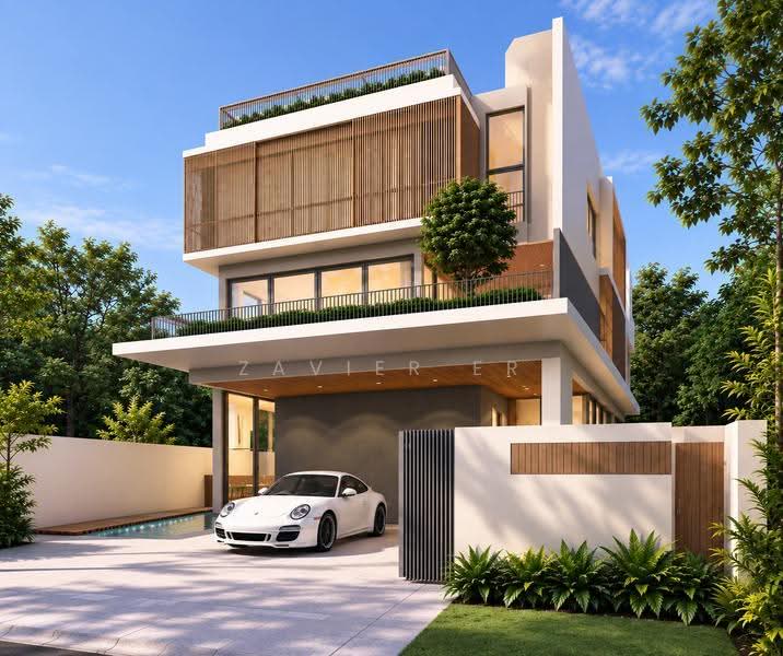 **JIA LANDED** Brand New @ Serangoon Gardens, Call 85496872 | Bloxhome | Bodmin | Borthwick | Braemar, Hougang / Punggol / Sengkang, 6 Bedrooms, 7,200 sqft, Semi-Detached House For Sale, by Zavier Er, 500264392 - Exterior - PropertyGuru.com.sg