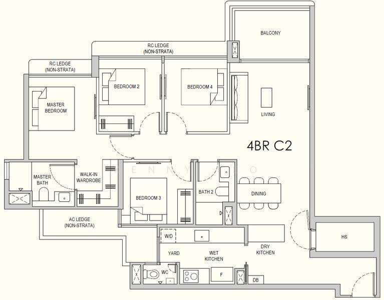 Lentor Gardens Residences, 68 Lentor Gardens, Mandai / Upper Thomson, 4 Bedrooms, 1,184 sqft, Apartment For Sale, by Kenny Teo, 500264436 - PropertyGuru.com.sg