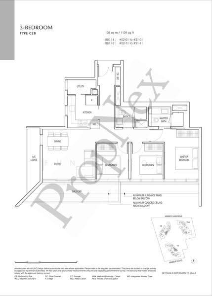 Amber Park, 16 Amber Gardens, East Coast / Marine Parade, 3 Bedrooms, 1,109 sqft, Condominium For Sale, by Eunice Loh, 500264442 - PropertyGuru.com.sg