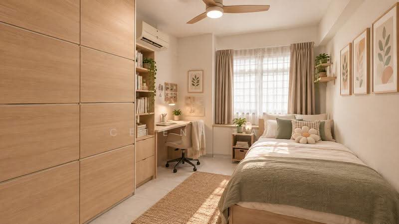 654B Jurong West Street 61, 654B Jurong West Street 61, Boon Lay / Jurong / Tuas, 3 Bedrooms, 1,184 sqft, HDB Flat For Sale, by Celena Tan, 500264555 - Bedroom 3 AI-staged - PropertyGuru.com.sg