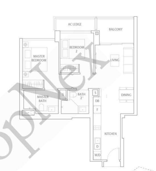JadeScape, 8 Shunfu Road, Ang Mo Kio / Bishan / Thomson, 2 Bedrooms, 764 sqft, Condominium For Rent, by Kevin Li, 500264599 - PropertyGuru.com.sg