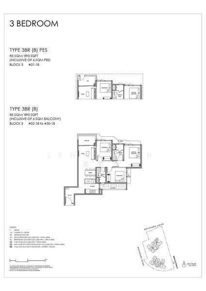 Vela Bay, 1 Bayshore Walk, Bedok / Upper East Coast, 3 Bedrooms, 893 sqft, Condominium For Sale, by Jenny Goh 吴美云, 500264683 - PropertyGuru.com.sg
