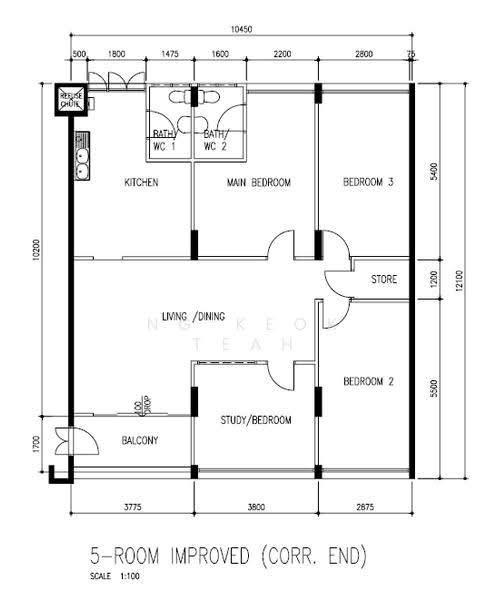 306 Yishun Central, 306 Yishun Central, Sembawang / Yishun, 3 Bedrooms, 1,313 sqft, HDB Flat For Sale, by Ng Keok Teah, 500264720 - PropertyGuru.com.sg