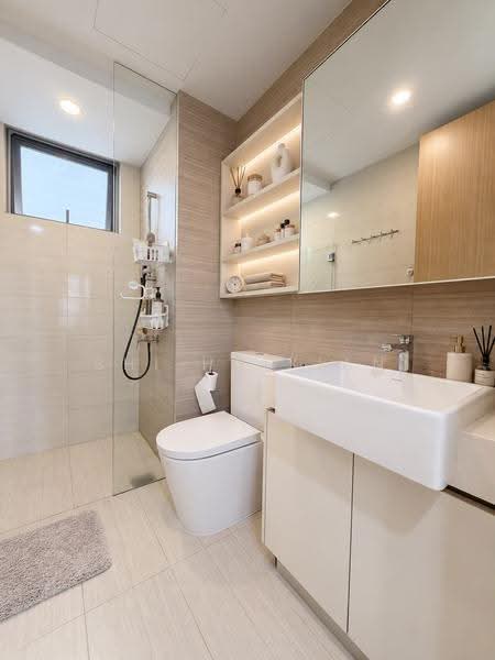 High Park Residences, 27 Fernvale Road, Seletar / Yio Chu Kang, 3 Bedrooms, 980 sqft, Condominium For Sale, by Shi Huixian, 500264788 - Bathroom - PropertyGuru.com.sg