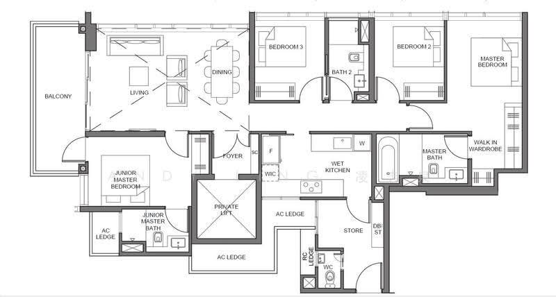Parc Clematis, 6 Jalan Lempeng, Buona Vista / West Coast / Clementi New Town, 4 Bedrooms, 1,496 sqft, Condominium For Sale, by Andy Ling 凌志泉, 500264933 - PropertyGuru.com.sg
