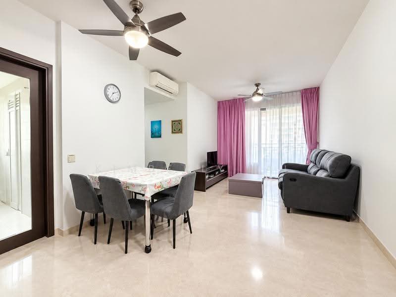 RiverTrees Residences, 21 Fernvale Close, Seletar / Yio Chu Kang, 4 Bedrooms, 1,119 sqft, Condominium For Sale, by Kimberly Lai, 500265002 - Living Room - PropertyGuru.com.sg