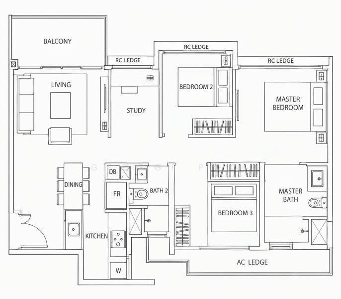 The Visionaire, 182 Canberra Drive, Sembawang / Yishun, 3 Bedrooms, 958 sqft, Condominium For Sale, by George Poo, 500265097 - PropertyGuru.com.sg