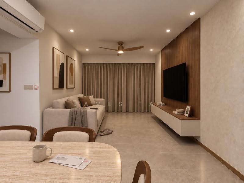 BLK 453C FERNVALE ROAD, FERNVALE ROAD, 3 Bedrooms, 990 sqft, HDB Flat For Sale, by James Tai, 500265198 - Living Room - PropertyGuru.com.sg