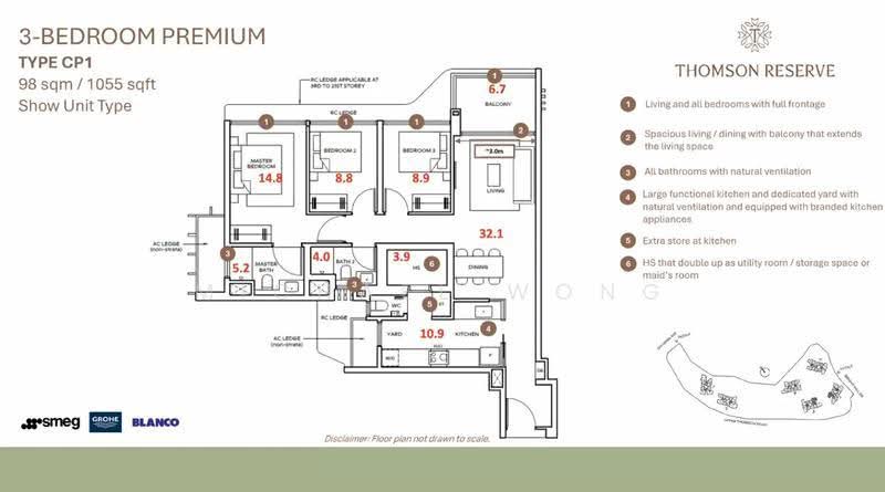 Thomson Reserve, Bright Hill Drive, Ang Mo Kio / Bishan / Thomson, 3 Bedrooms, 1,055 sqft, Condominium For Sale, by Michael Wong, 500265213 - PropertyGuru.com.sg