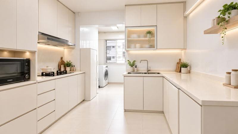 434 Hougang Avenue 8, 434 Hougang Avenue 8, Hougang / Punggol / Sengkang, 3 Bedrooms, 1,109 sqft, HDB Flat For Sale, by Eileen Leong, 500265245 - Kitchen (Design with AI Perspective) - PropertyGuru.com.sg