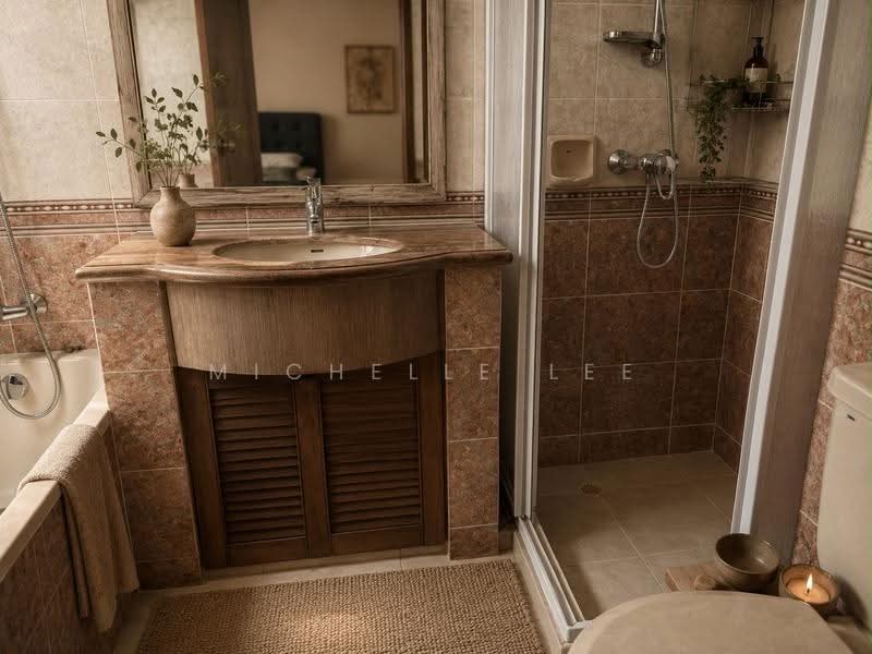 Castle Green, 481 Yio Chu Kang Road, Mandai / Upper Thomson, 2 Bedrooms, 947 sqft, Condominium For Sale, by Michelle Lee, 500265281 - Bathroom - PropertyGuru.com.sg