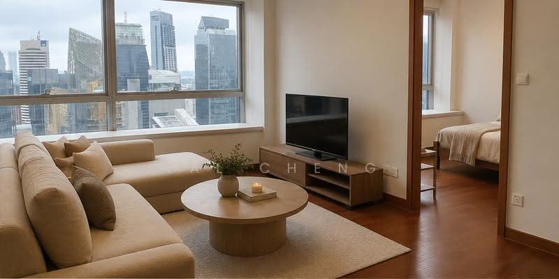The Sail @ Marina Bay, 6 Marina Boulevard, Boat Quay / Raffles Place / Marina, 2 Bedrooms, 883 sqft, Condominium For Sale, by Val Cheng, 500265286 - Living Room - PropertyGuru.com.sg