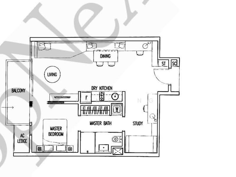 Boathouse Residences, 33 Upper Serangoon View, Hougang / Punggol / Sengkang, 2 Bedrooms, 710 sqft, Condominium For Rent, by James Ng, 500265294 - PropertyGuru.com.sg