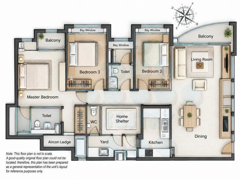 Starville, 64 Lengkong Tiga, Eunos / Geylang / Paya Lebar, 3 Bedrooms, 1,216 sqft, Condominium For Sale, by Brian Koh, 500265409 - PropertyGuru.com.sg