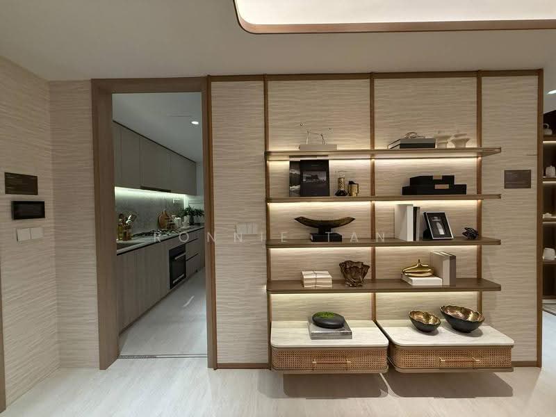 Bloomsbury Residences, 61 Media Circle, Buona Vista / West Coast / Clementi New Town, 2 Bedrooms, 678 sqft, Apartment For Sale, by Ronnie Tan, 500265436 - Display shelving - PropertyGuru.com.sg