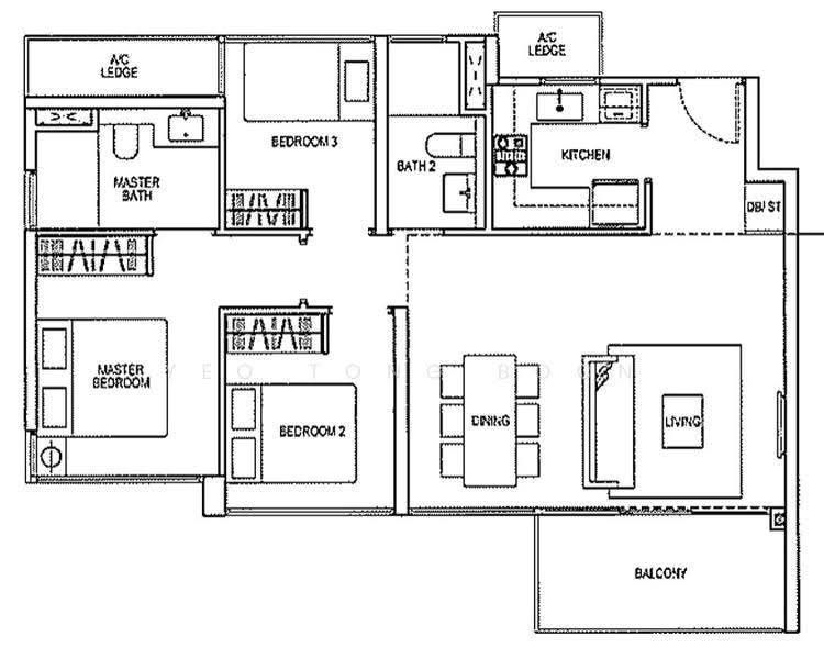 RiverTrees Residences, 29 Fernvale Close, Seletar / Yio Chu Kang, 3 Bedrooms, 948 sqft, Condominium For Sale, by Yeo Tong Boon, 500265476 - PropertyGuru.com.sg
