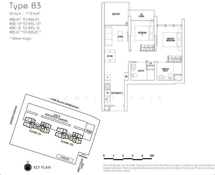 Parc Riviera, 101 West Coast Vale, Buona Vista / West Coast / Clementi New Town, 2 Bedrooms, 710 sqft, Condominium For Rent, by Michelle Chia, 500265572 - PropertyGuru.com.sg