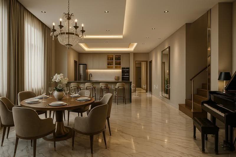 FREEHOLD SEMI-D BUILT UP $931 PSF | BRAND NEW | 8,376 SQFT BUILT UP | LIFT + POOL, Mandai / Upper Thomson, 9 Bedrooms, 8,346 sqft, Semi-Detached House For Sale, by Cheryl Chng Xue'Er 庄雪娥, 500265622 - Dining Room - PropertyGuru.com.sg