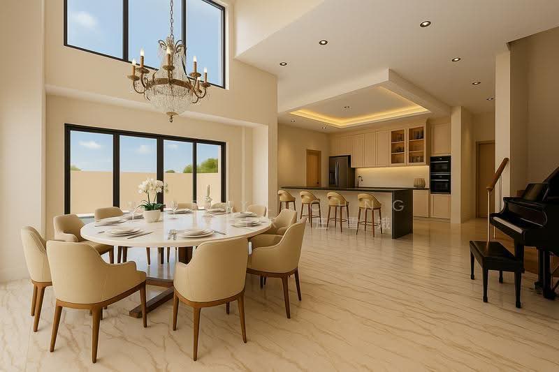 FREEHOLD SEMI-D BUILT UP $931 PSF | BRAND NEW | 8,376 SQFT BUILT UP | LIFT + POOL, Mandai / Upper Thomson, 9 Bedrooms, 8,346 sqft, Semi-Detached House For Sale, by Cheryl Chng Xue'Er 庄雪娥, 500265622 - Dining Room - PropertyGuru.com.sg
