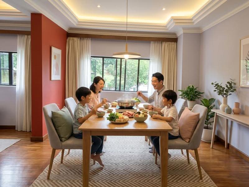 Novena MRT Apt - Freehold under $1700 psf, Balestier / Toa Payoh, 3 Bedrooms, 1,216 sqft, Apartment For Sale, by Carollyn Ong, 500265679 - Dining Room - PropertyGuru.com.sg
