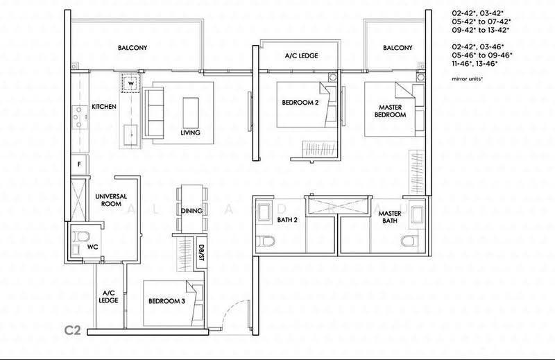 The Alps Residences, Tampines Avenue 10, Pasir Ris / Tampines, 3 Bedrooms, 1,066 sqft, Condominium For Sale, by Alexander Au, 500265739 - PropertyGuru.com.sg