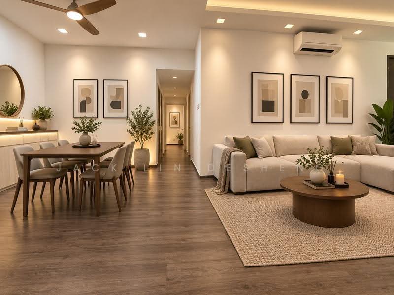 Seletar Springs Condominium, 110 Gerald Drive, Seletar / Yio Chu Kang, 3 Bedrooms, 1,335 sqft, Condominium For Sale, by Jack Lin Desheng, 500265774 - Living Room - PropertyGuru.com.sg