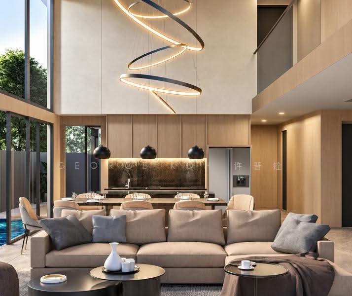 District 19 Luxury Brand New Semi-Detached Home at Serangoon Gardens, Hougang / Punggol / Sengkang, 6 Bedrooms, 7,200 sqft, Semi-Detached House For Sale, by George Koh 许晋铨, 500265814 - Living Room - PropertyGuru.com.sg