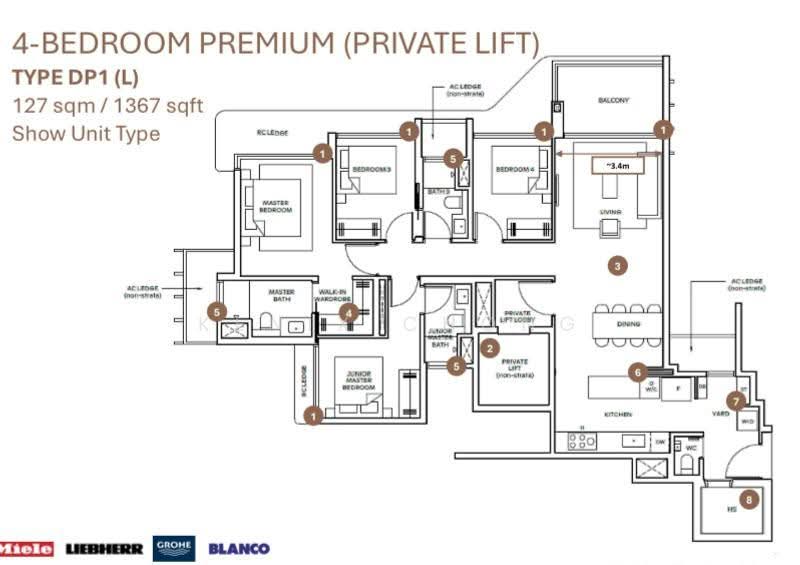 Thomson Reserve, Bright Hill Drive, Ang Mo Kio / Bishan / Thomson, 4 Bedrooms, 1,367 sqft, Condominium For Sale, by Kenix Chong, 500265862 - PropertyGuru.com.sg