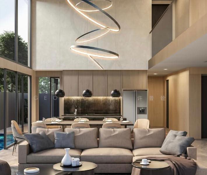 District 19 Luxury Brand New Semi-Detached Home at Serangoon Gardens, Hougang / Punggol / Sengkang, 6 Bedrooms, 7,114 sqft, Semi-Detached House For Sale, by George Koh 许晋铨, 500265908 - Living Room - PropertyGuru.com.sg