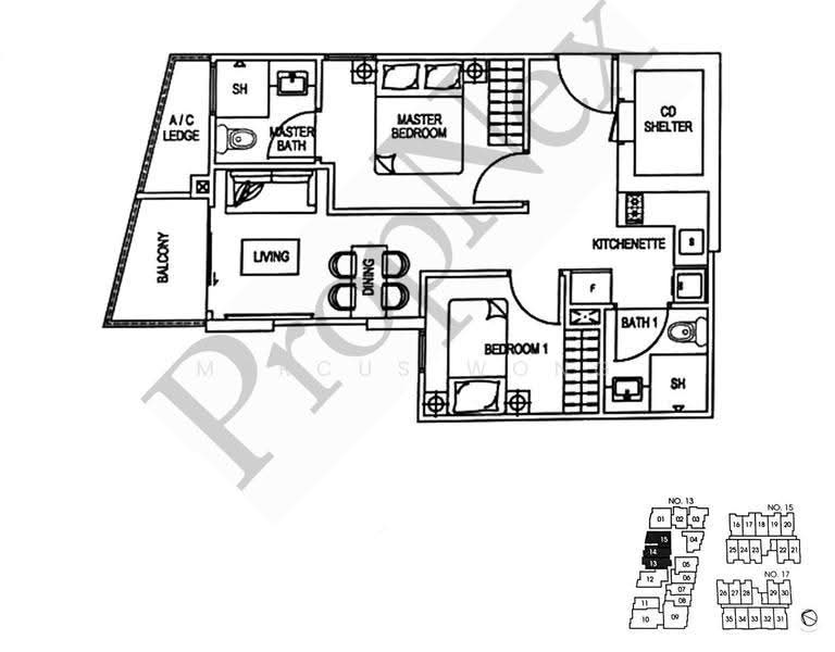 Parc Elegance, 15 Telok Kurau Road, East Coast / Marine Parade, 2 Bedrooms, 581 sqft, Condominium For Rent, by Marcus Wong, 500266011 - PropertyGuru.com.sg