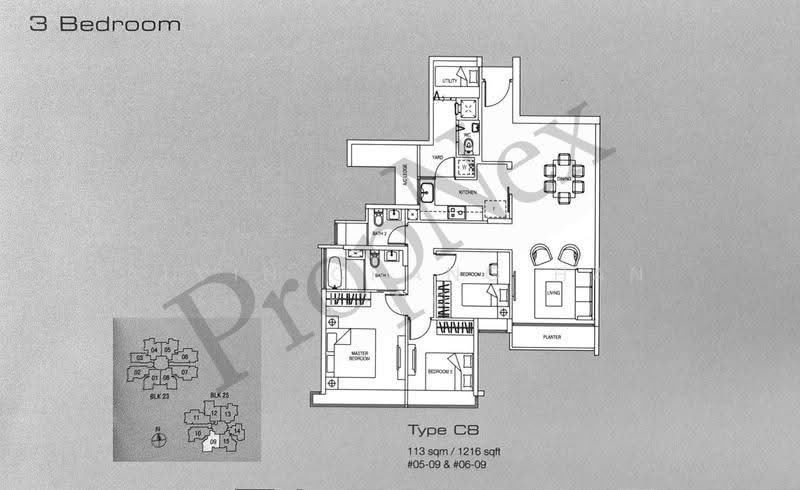 YewTee Residences, 23 Choa Chu Kang North 6, Dairy Farm / Bukit Panjang / Choa Chu Kang, 3 Bedrooms, 1,216 sqft, Apartment For Sale, by Alvin Chang Han Ping, 500266013 - PropertyGuru.com.sg