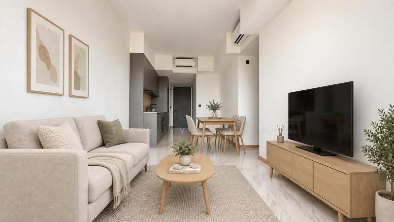 The Landmark, 173 Chin Swee Road, Alexandra / Commonwealth, 2 Bedrooms, 678 sqft, Condominium For Sale, by Tay Yixian, 500266049 - AI Staged: Living Room - PropertyGuru.com.sg