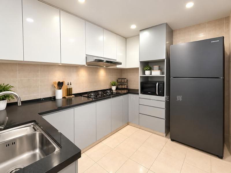 Rivervale Crest, 5 Rivervale Crescent, Hougang / Punggol / Sengkang, 3 Bedrooms, 1,152 sqft, Condominium For Sale, by Kelvin Tan 陈克辉, 500266066 - Kitchen - PropertyGuru.com.sg