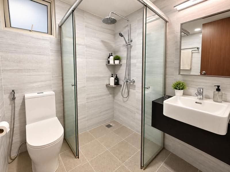 Rivervale Crest, 5 Rivervale Crescent, Hougang / Punggol / Sengkang, 3 Bedrooms, 1,152 sqft, Condominium For Sale, by Kelvin Tan 陈克辉, 500266066 - Bathroom - PropertyGuru.com.sg