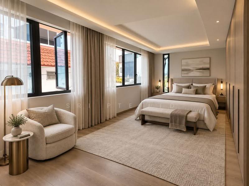 Finest Rare Brand-New Freehold Corner Terrace | Grand 5,323 Sq Ft Home, Aida St / Dafne St / Dido St, East Coast / Marine Parade, 5 Bedrooms, 5,300 sqft, Corner Terrace For Sale, by VINCENT LYE, 500266093 - Bedroom - PropertyGuru.com.sg