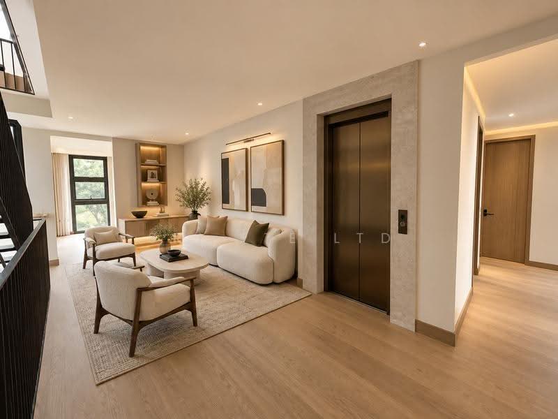 Finest Rare Brand-New Freehold Corner Terrace | Grand 5,323 Sq Ft Home, Aida St / Dafne St / Dido St, East Coast / Marine Parade, 5 Bedrooms, 5,300 sqft, Corner Terrace For Sale, by VINCENT LYE, 500266093 - Living Room - PropertyGuru.com.sg