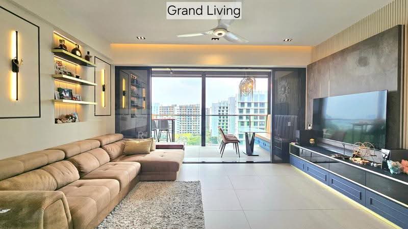 INTEGRATED (MRT, BUS, MALL) Undervalued 3bed 3bath 1study Condo - Woodleigh, Serangoon, CBD, Raffles, Macpherson / Potong Pasir, 3 Bedrooms, 1,076 sqft, Condominium For Sale, by Roy Low, 500266109 - Living Room - PropertyGuru.com.sg