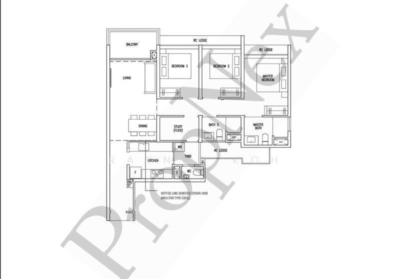 The Botany at Dairy Farm, 3 Dairy Farm Walk, Dairy Farm / Bukit Panjang / Choa Chu Kang, 3 Bedrooms, 1,033 sqft, Condominium For Rent, by Rayner Koh, 500266145 - PropertyGuru.com.sg
