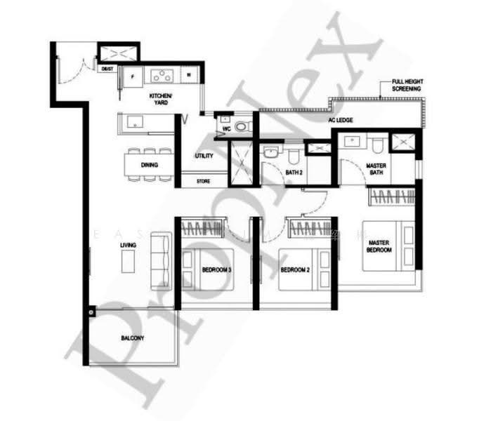 Twin VEW, 93 West Coast Vale, Buona Vista / West Coast / Clementi New Town, 3 Bedrooms, 1,066 sqft, Condominium For Sale, by Eason Sim 沈绍彬, 500266161 - PropertyGuru.com.sg