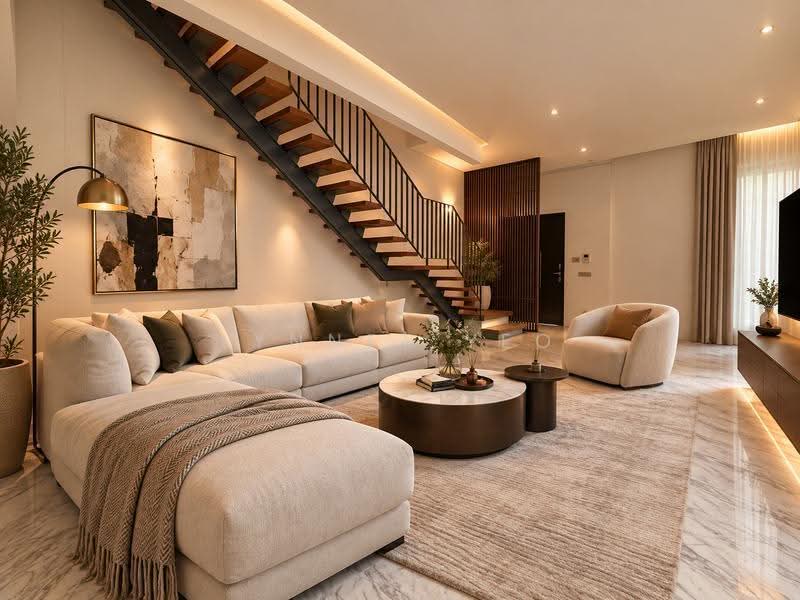 The Mondrian, Hindhede Place, Clementi Park / Upper Bukit Timah, 4 Bedrooms, 2,837 sqft, Semi-Detached House For Rent, by Lynnet Yeo, 500266232 - Living Room - PropertyGuru.com.sg